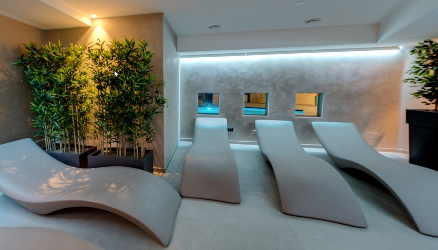 Foto della spa e dell'area relax di Special ONE a Sarezzo.